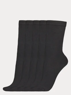 Nanso COTTON BASIC nilkkasukat, 5 paria - musta* Katso Valikoima|Katso Sukat