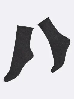 Nanso COTTON COMFORT CUFF nilkkasukat - harmaa* Katso Valikoima|Katso Sukat