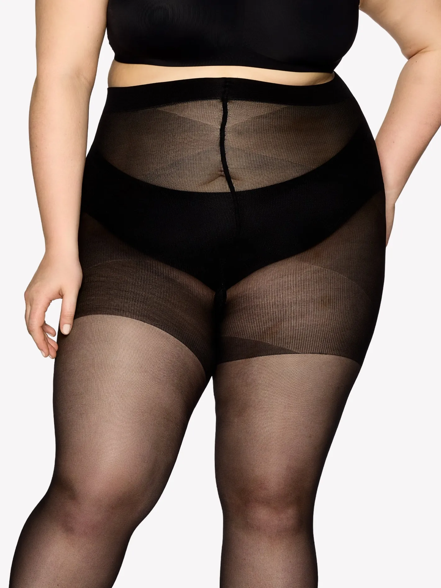 Nanso CURVY 40 den sukkahousut - musta* Katso Curvy-Sukkahousut|Katso Valikoima