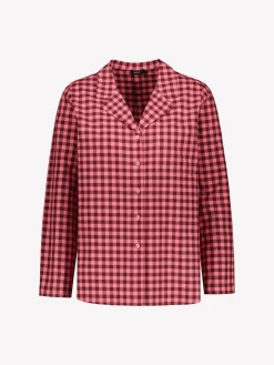 Nanso FLANELLI pyjamapaita - pinkki-burgundi* Yöasut Ja Oloasut