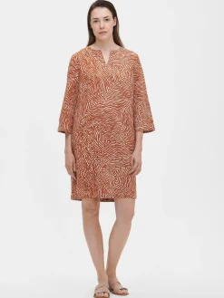 Nanso JÄLKI lyhyt kangasmekko -* Pellavavaatteet|Mekot