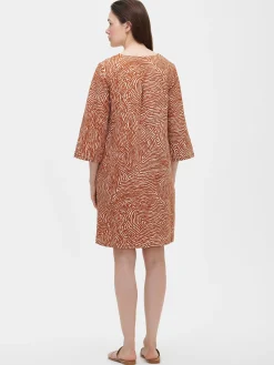 Nanso JÄLKI lyhyt kangasmekko -* Pellavavaatteet|Mekot