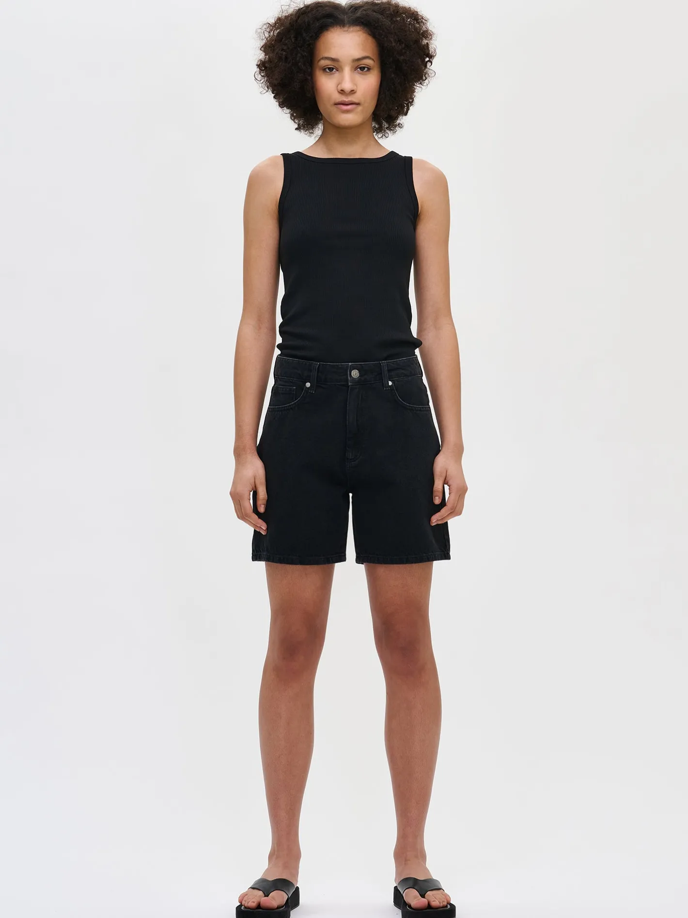 Nanso KAMILLA farkkushortsit - tumman* Housut Ja Farkut