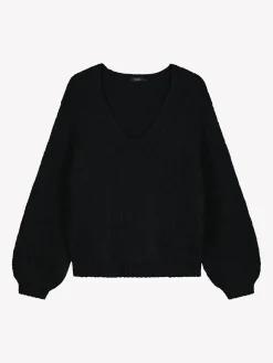 Nanso KARAMELLI neulepusero V-pääntiellä -* Neuleet