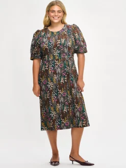 Nanso KUUTAMO pitkä kangasmekko -* Mekot