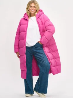 Nanso LUMI pitkä toppatakki - pinkki* Takit, Jakut Ja Liivit