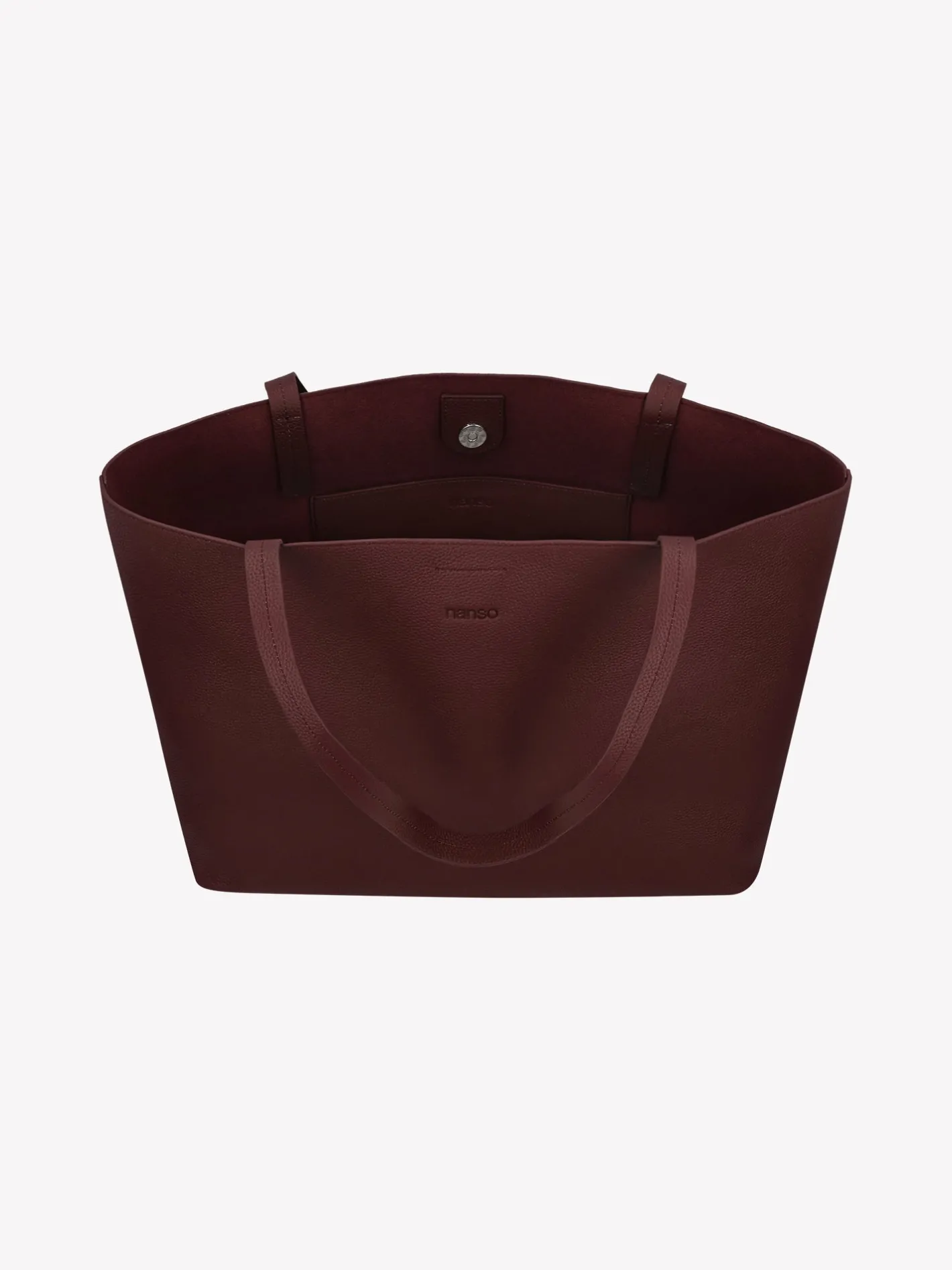 Nanso MAXI NARU nahkalaukku - tumma viininpunainen* Laukut|Asusteet