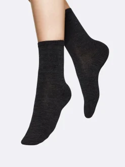 Nanso MERINO WOOL nilkkasukat - tummanharmaa* Katso Valikoima|Katso Sukat