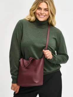 Nanso NARU TOTE nahkalaukku - tumma viininpunainen* Laukut|Asusteet