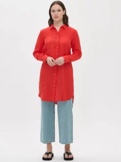 Nanso PELLAVA pitkä paitapusero -* Pellavavaatteet|Paidat Ja Tunikat