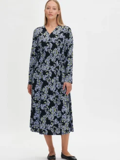 Nanso PIHLAJA pitkä kangasmekko -* Mekot