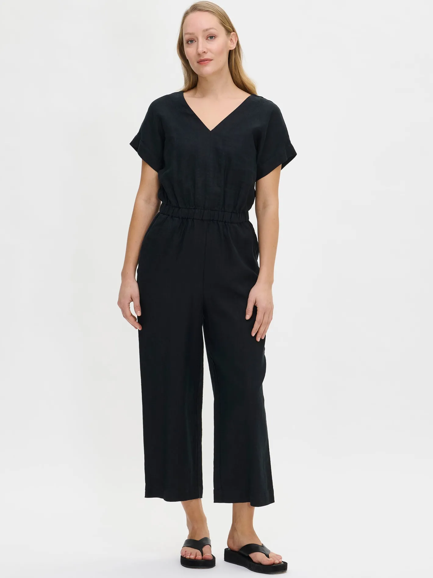 Nanso SAARI pellavahaalari -* Pellavavaatteet|Housut Ja Farkut