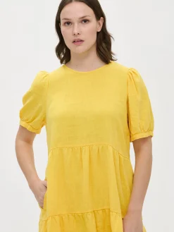 Nanso SARASTUS lyhyt pellavamekko -* Pellavavaatteet|Mekot