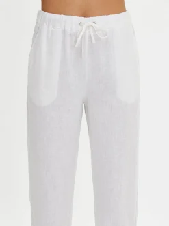 Nanso SARASTUS pellavahousut -* Pellavavaatteet|Yöasut Ja Oloasut