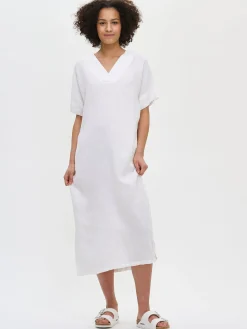 Nanso SARASTUS pellavakaftaani -* Pellavavaatteet|Yöasut Ja Oloasut