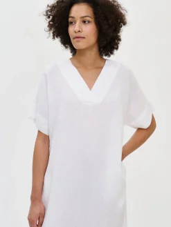 Nanso SARASTUS pellavakaftaani -* Pellavavaatteet|Yöasut Ja Oloasut