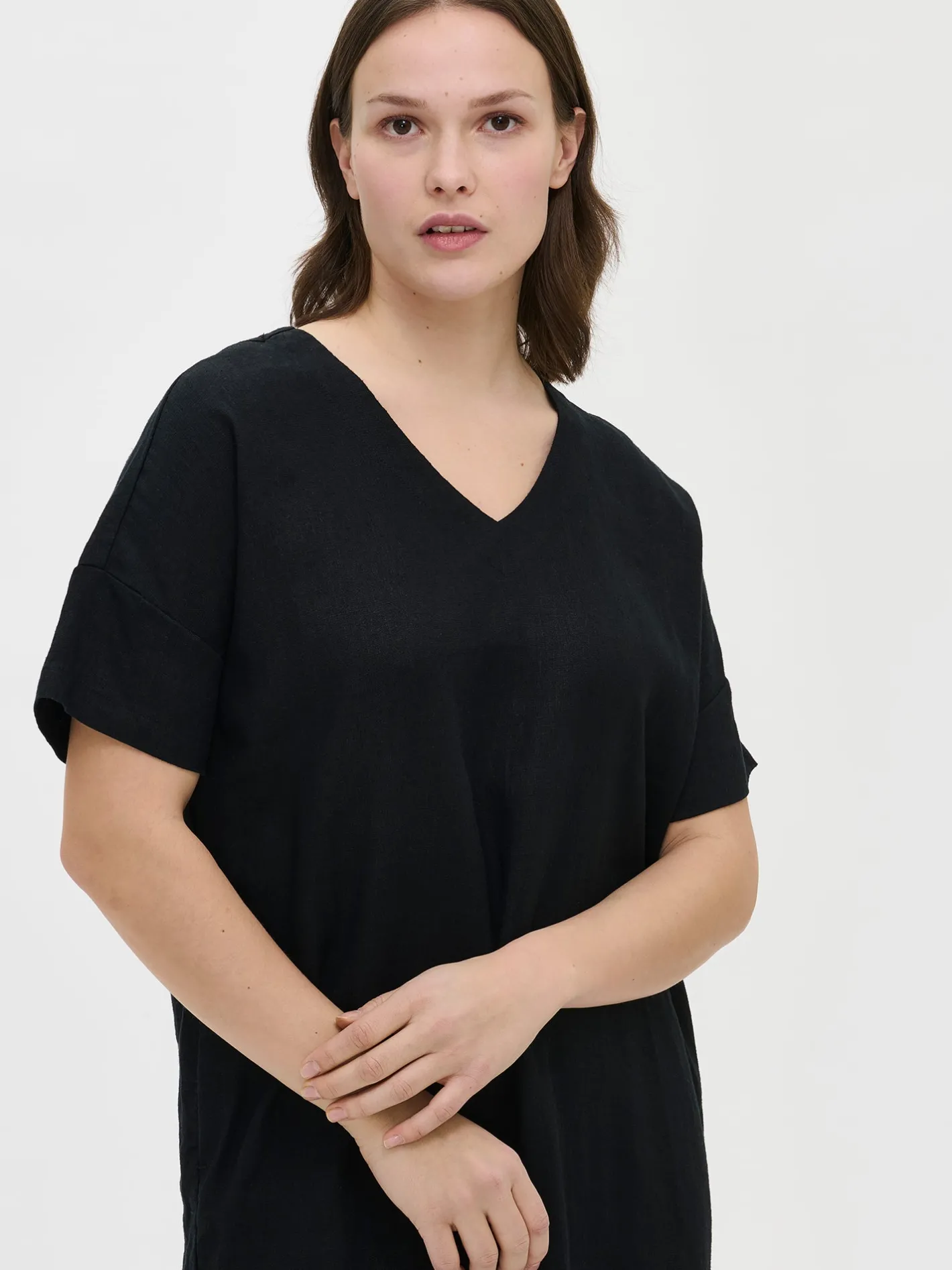 Nanso SARASTUS pitkä pellavakaftaani -* Pellavavaatteet|Yöasut Ja Oloasut