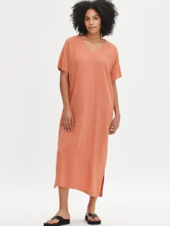 Nanso SARASTUS pitkä pellavakaftaani -* Pellavavaatteet|Yöasut Ja Oloasut