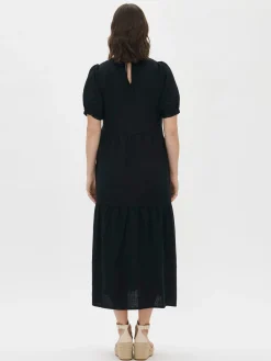 Nanso SARASTUS pitkä pellavamekko -* Pellavavaatteet|Mekot