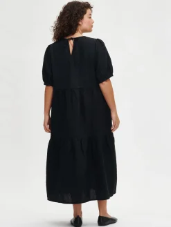 Nanso SARASTUS pitkä pellavamekko -* Pellavavaatteet|Mekot